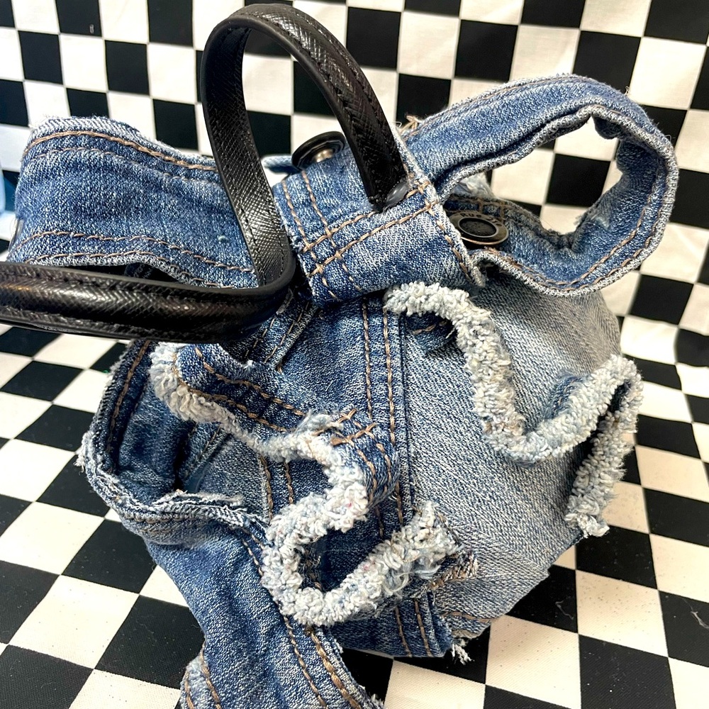 Custom Denim Fascinator hat